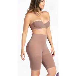 Brand New Curveez Women's Size 2XL XXL Mocha High Waist Thigh Slimmer